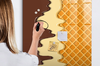 Tablica magnetyczna suchościeralna Lody z polewą