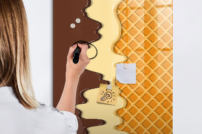 Tablica magnetyczna suchościeralna Lody z polewą