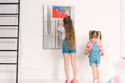 Tablica suchościeralna magnetyczna Drewniane deski