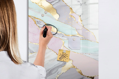 Tablica suchościeralna magnetyczna Marmur dekoracyjny