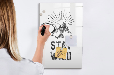 Tablica magnetyczna suchościeralna Góry Stay Wild