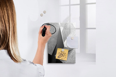 Tablica magnetyczna suchościeralna Abstrakcja geometryczna