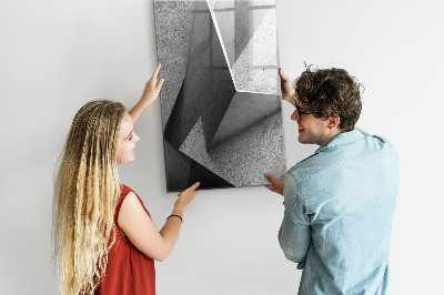 Tablica magnetyczna suchościeralna Abstrakcja geometryczna