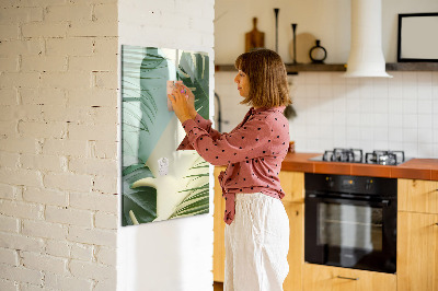 Tablica magnetyczna z pisakiem Monstera tropikalna