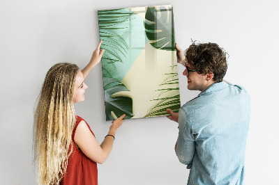 Tablica suchościeralna magnetyczna Monstera tropikalna