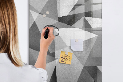 Tablica suchościeralna magnetyczna Geometryczna abstrakcja