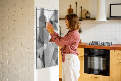 Tablica suchościeralna magnetyczna Geometryczna abstrakcja
