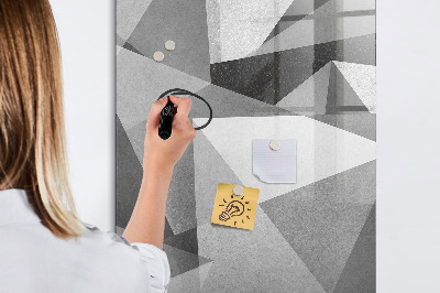 Tablica suchościeralna magnetyczna Geometryczna abstrakcja