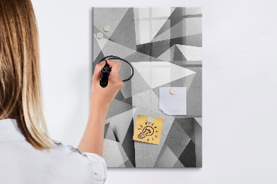 Tablica suchościeralna magnetyczna Geometryczna abstrakcja