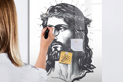 Tablica magnetyczna suchościeralna Jezus Chrystus