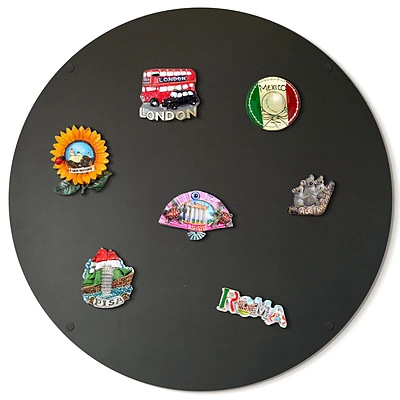 Okrągła ozdobna tablica na magnesy ⌀50 cm