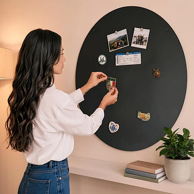 Okrągła tablica magnetyczna na magnesy z wakacji o średnicy 70 cm